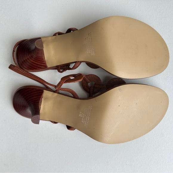 Vintage Nine West & Company Brown Strappy Heels Size 8.5 - Picture 5 of 5